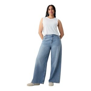 GAP Light Blue Women's Flare & Wide Leg Jeans